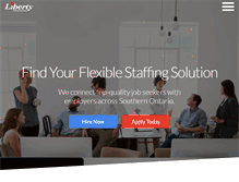 Tablet Screenshot of libertystaffing.ca